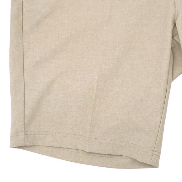 Pebble Beach Shorts Mens 38 Khaki Performance Golf Moisture Wicking Dry Luxe - Picture 5 of 12